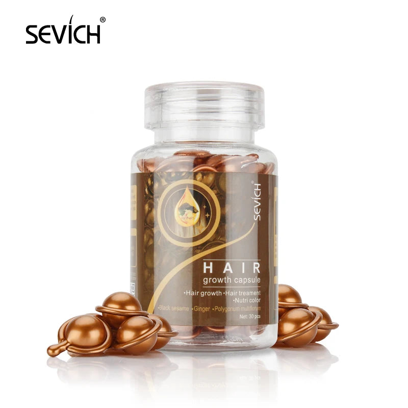 Capsules de vitamines kératine et huiles essentielles - Sérum marocain anti perte de cheveux
