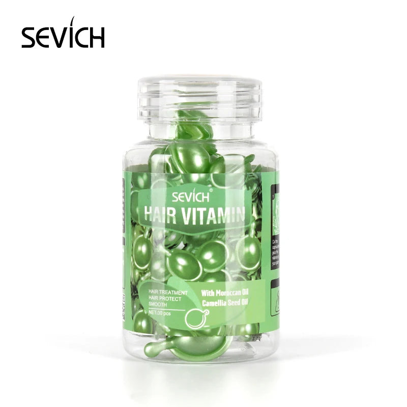 Capsules de vitamines kératine et huiles essentielles - Sérum marocain anti perte de cheveux