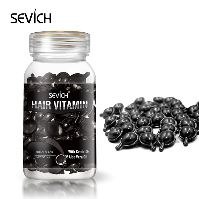 Capsules de vitamines kératine et huiles essentielles - Sérum marocain anti perte de cheveux