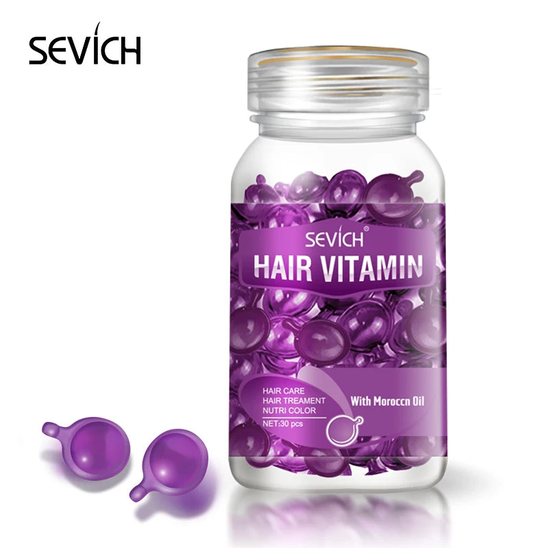 Capsules de vitamines kératine et huiles essentielles - Sérum marocain anti perte de cheveux