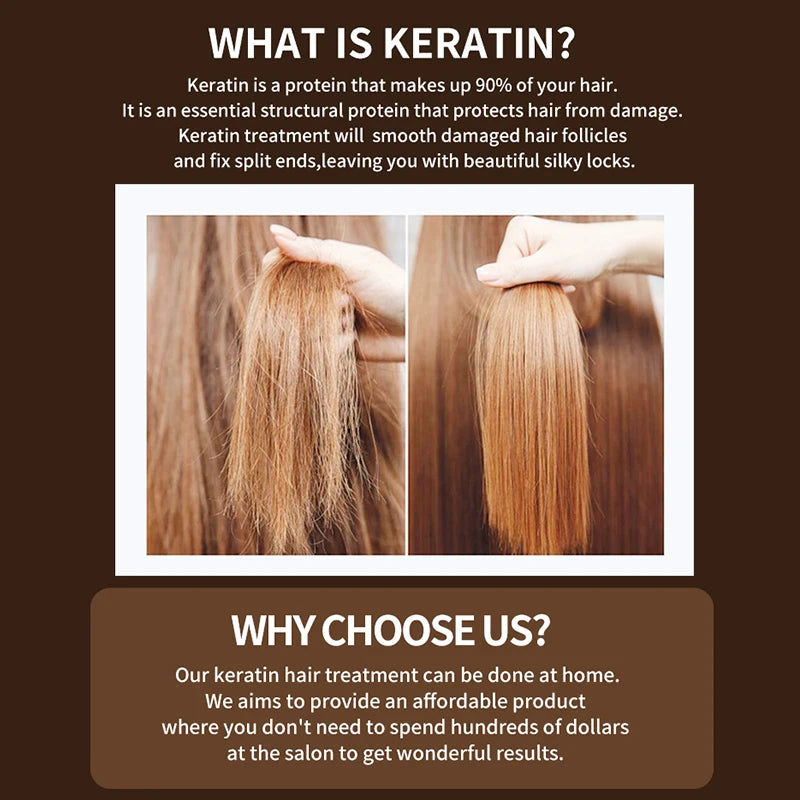 Traitement brésilien KerBrian à la kératine - pour cheveux