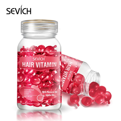 Capsules de vitamines kératine et huiles essentielles - Sérum marocain anti perte de cheveux
